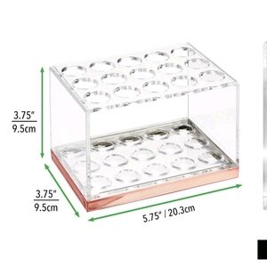 Acrylic makeup brush holder